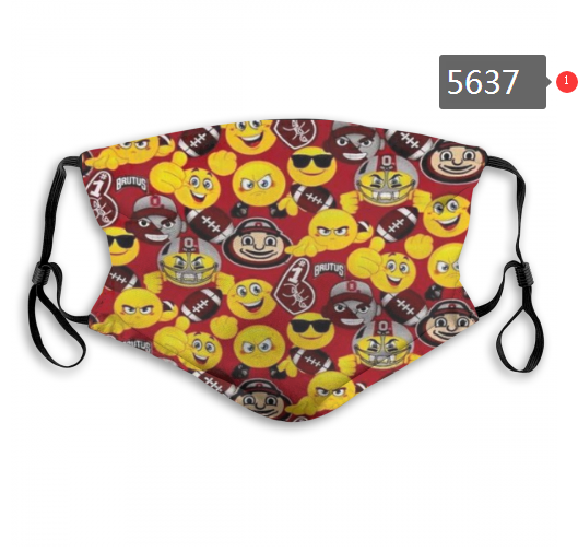 2020 NCAA Ohio State Buckeyes #3 Dust mask with filter